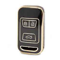 Nano High Quality Cover For Chery Remote Key 3 Buttons Black Color CR-A11J
