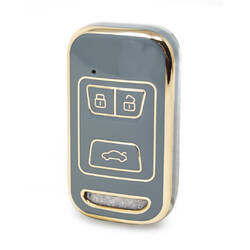 Nano High Quality Cover For Chery Remote Key 3 Buttons Gray Color CR-A11J