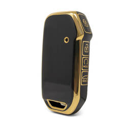 Capa nano de alta qualidade para chave remota Kia 4 botões cor preta KIA-C11J4B