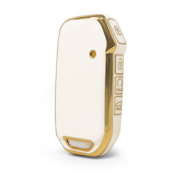 Capa nano de alta qualidade para chave remota Kia 4 botões cor branca KIA-C11J4B