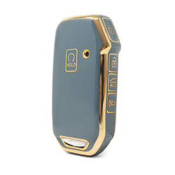 Nano capa de alta qualidade para Kia 2018-2022 chave remota 4 + 1 botões cor cinza KIA-C11J5