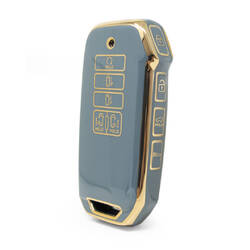 Capa nano de alta qualidade para chave remota Kia 9 botões cor cinza KIA-I11J9