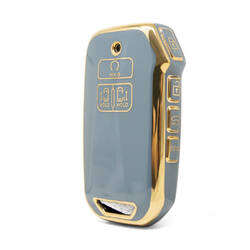 Capa nano de alta qualidade para chave remota Kia 7 botões cor cinza KIA-J11J7