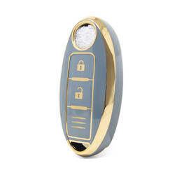 Capa Nano de alta qualidade para chave remota Nissan 2 botões cor cinza NS-A11J3C