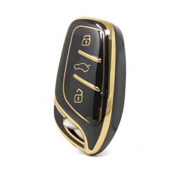 Capa Nano de alta qualidade para chave remota Roewe 3 botões cor preta RW-B11J