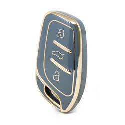 Capa Nano de alta qualidade para chave remota Roewe 3 botões cor cinza RW-B11J