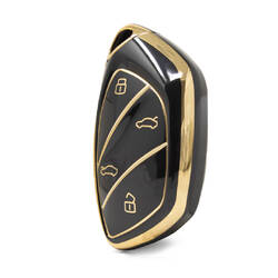 Capa Nano de alta qualidade para chave remota Roewe 4 botões cor preta RW-D11J