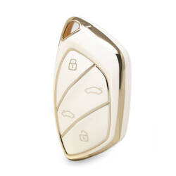Capa Nano de alta qualidade para chave remota Roewe 4 botões cor branca RW-D11J