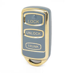 Capa Nano de alta qualidade para chave remota Mitsubishi 3 botões cor cinza MSB-B11J3