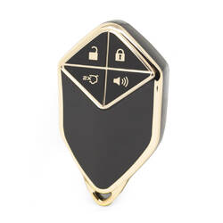 Capa Nano de alta qualidade para chave remota Shenlan 4 botões cor preta SL-A11J