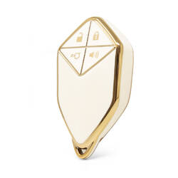 Capa Nano de alta qualidade para chave remota Shenlan 4 botões cor branca SL-A11J