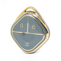 Nano capa de alta qualidade para chave remota inteligente wuling 3 botões cor cinza WL-E11J