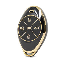 Чехол Nano высокого качества для дистанционного ключа Xpeng с 4 кнопками черного цвета XP-B11J