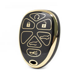 Capa Nano de alta qualidade para chave remota Chevrolet 6 botões cor preta CRL-F11J6