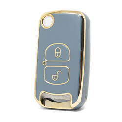 Capa Nano de alta qualidade para chave remota FAW 2 botões cor cinza FAW-A11J