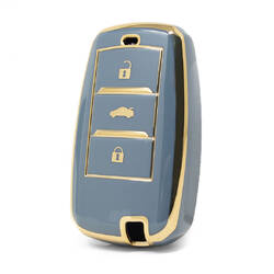 Capa Nano de alta qualidade para chave remota Changan 3 botões cor cinza CA-A11J