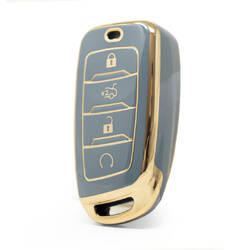 Capa Nano de alta qualidade para chave remota Changan 4 botões cor cinza CA-D11J
