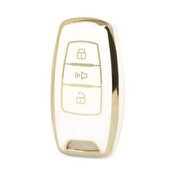 Capa Nano de alta qualidade para chave remota Great Wall 3 botões cor branca GW-B11J3