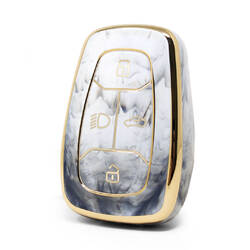 Capa de mármore nano de alta qualidade para chave remota TATA 4 botões cor branca TATA-A12J