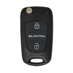 Hyundai Elantra Flip Remote Key Shell 2 Button HYN14R