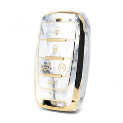 Capa de mármore nano de alta qualidade para chave remota jeep 5 botões cor branca Jeep-D12J5