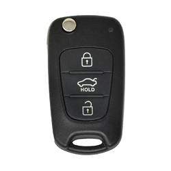 KIA Hyundai Flip Remote Key Shell 3 Button Sedan HYN14R Blade