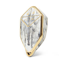 Capa de mármore nano de alta qualidade para chave remota Shenlan 4 botões cor branca SL-A12J