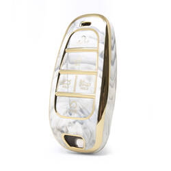 Capa de mármore nano de alta qualidade para chave remota Hyundai 5 botões cor branca HY-H12J5