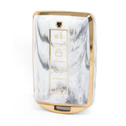 Capa de mármore nano de alta qualidade para chave remota Great Wall 4 botões cor branca GW-C12J