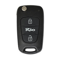 Kia Rio Flip Remote Key Shell 2 Button Laser Blade