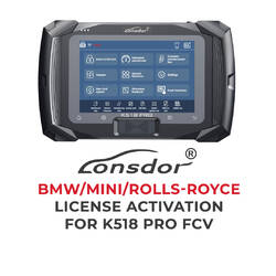 Lonsdor - Activation de la licence BMW / MINI / Rolls-royce pour K518 Pro FCV