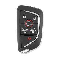 Coque de clé télécommande 5+1 boutons pour Chevrolet Corvette C8 2020-2025