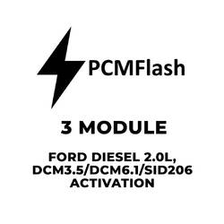 PCMflash - 3 وحدات فورد ديزل 2.0 لتر، تفعيل DCM3.5/DCM6.1/SID206