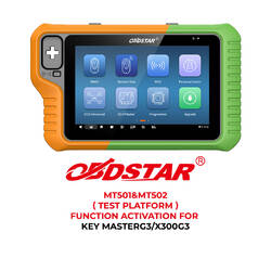 Obdstar — активация функции MT501 и MT502 (тестовая платформа) для Key Master G3 / X300G3