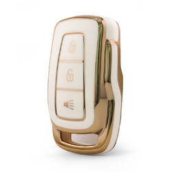 Nano Yüksek Kaliteli Kılıf Proton Uzaktan Kumanda Anahtarı 3 Düğme Beyaz Renk PT-C11J