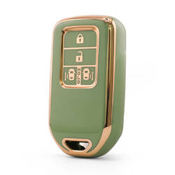 Nano High Quality Cover For Honda Remote Key 4 Button Green Color HD-A11J4B