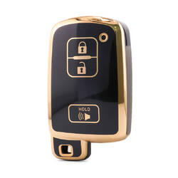 Nano High Quality Cover For Toyota Remote Key 3 Button Black Color TYT-D11J3B