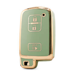 Nano High Quality Cover For Toyota Remote Key 3 Button Green Color TYT-D11J3B