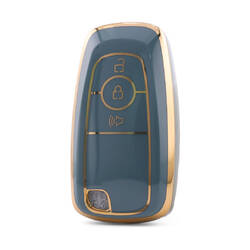 غطاء نانو عالي الجودة لمفتاح ريموت فورد بثلاثة أزرار باللون الرمادي Ford-B11J3B