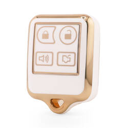 غطاء نانو عالي الجودة لمفتاح ريموت فورد 4 أزرار باللون الأبيض Ford-M11J4