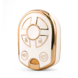 غطاء نانو عالي الجودة لمفتاح ريموت فورد 4 أزرار باللون الأبيض Ford-K11J4