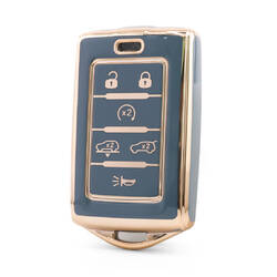Nano High Quality Cover For Jeep Remote Key 6 Button Gray Color Jeep-E11J6