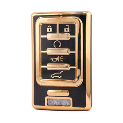 Nano High Quality Cover For Cadillac Remote Key 5 Button Black Color CDLC-C11J5A