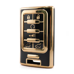 Nano High Quality Cover For Cadillac Remote Key 6 Button Black Color CDLC-C11J6