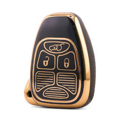 Nano High Quality Cover For Chrysler Remote Key 3 Button Black Color CRSL-A11J3B