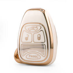Nano High Quality Cover For Chrysler Remote Key 4 Button White Color CRSL-A11J4