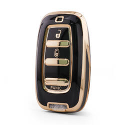 Nano High Quality Cover For Chrysler Remote Key 3 Button Black Color CRSL-B11J3