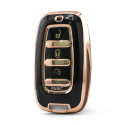 Nano High Quality Cover For Chrysler Remote Key 4 Button Black Color CRSL-B11J4
