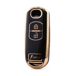 Capa Nano de alta qualidade para chave remota Mazda 3 botões cor preta MZD-A11J3B