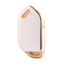 غطاء نانو عالي الجودة لمفتاح ريموت كيا 4 أزرار باللون الأبيض KIA-S11J4